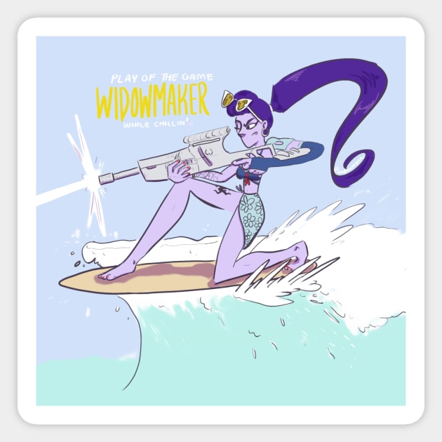 POTG Widow Sticker by MenaMagic